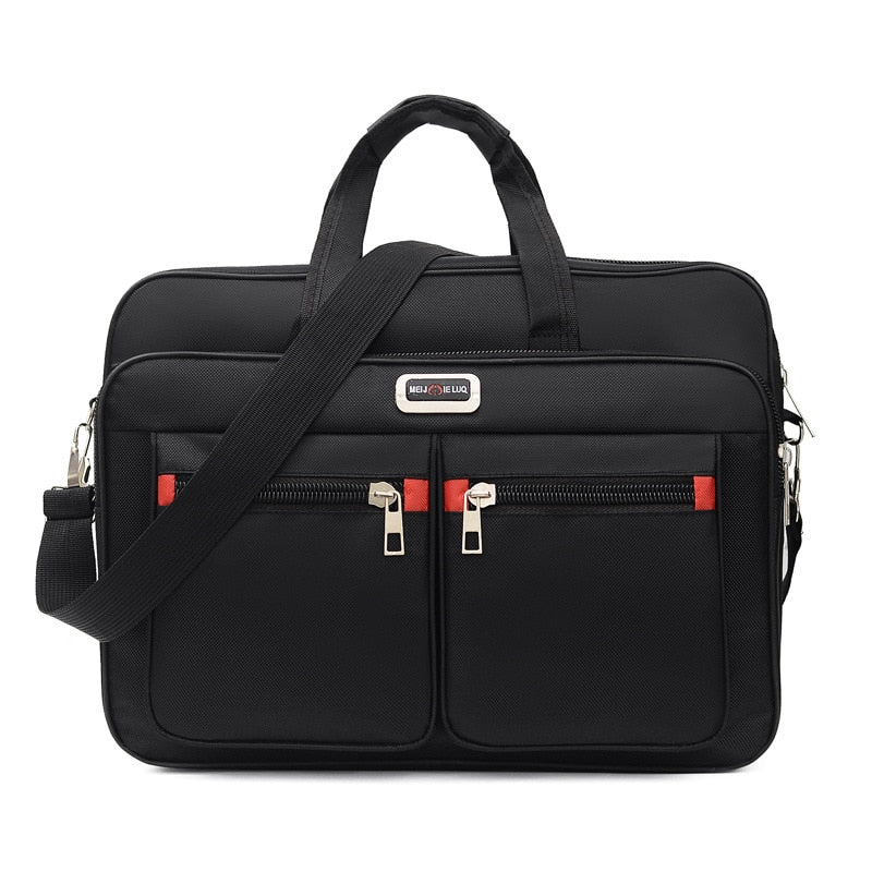 Men's Oxford Cloth Laptop Bag Briefcase Office Lighten Stylish Crossbody Shoulder Travel Cell Phone Computer Zip Pouch Supplies