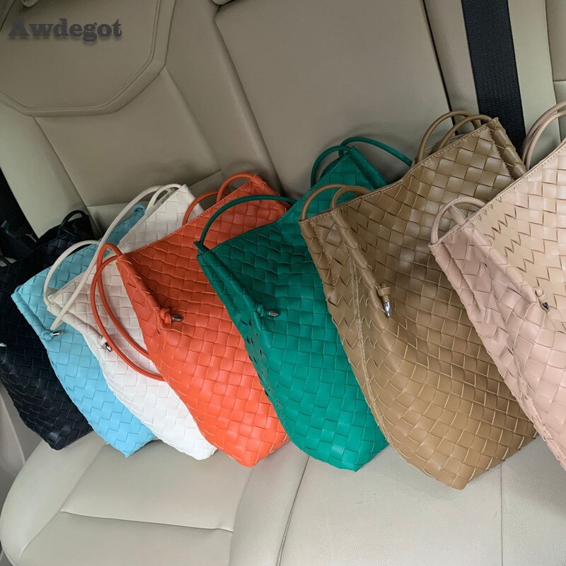 Weave Tote Bucket Bag New High-quality Women's Luxury Brand Designer Handbags Travel Shoulder Bag Phone Purses Braided Bag