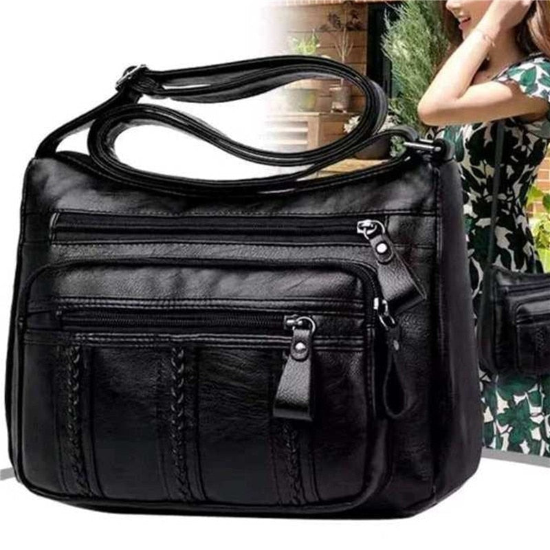 Women's Bag Middle-aged Bag Mother's Bag Fashion Multi-layer Large Capacity Single Shoulder Mother-in-law Buy Vegetable Bag