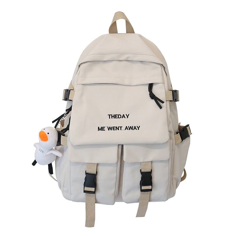 EnoPella Waterproof Men Big Backpack Nylon Business Travel Black Rucksack College School Bag For Teenage Girl Female Mochila
