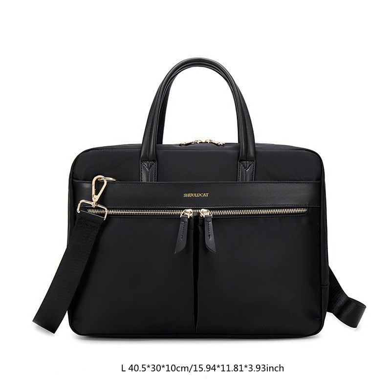 OYIXINGER Women's Briefcase Business Tote Messenger Bags For Female A4 Document Storage 13 14 15 Inch Laptop Bag For Macbook Hp