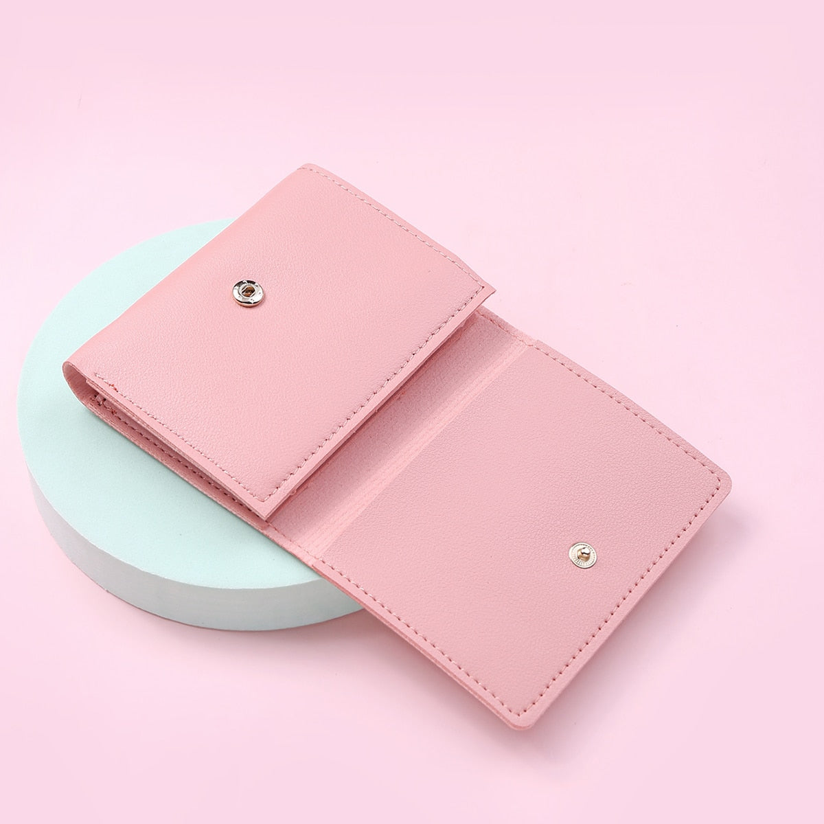 1PC Women Cute Flower Wallet Small Hasp Girl Wallet Brand Designed PU Leather Women Coin Purse Female Card Holder Wallet