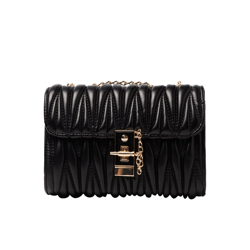 retro chain handbag new fashion high quality PU soft leather women's designer shoulder messenger bag