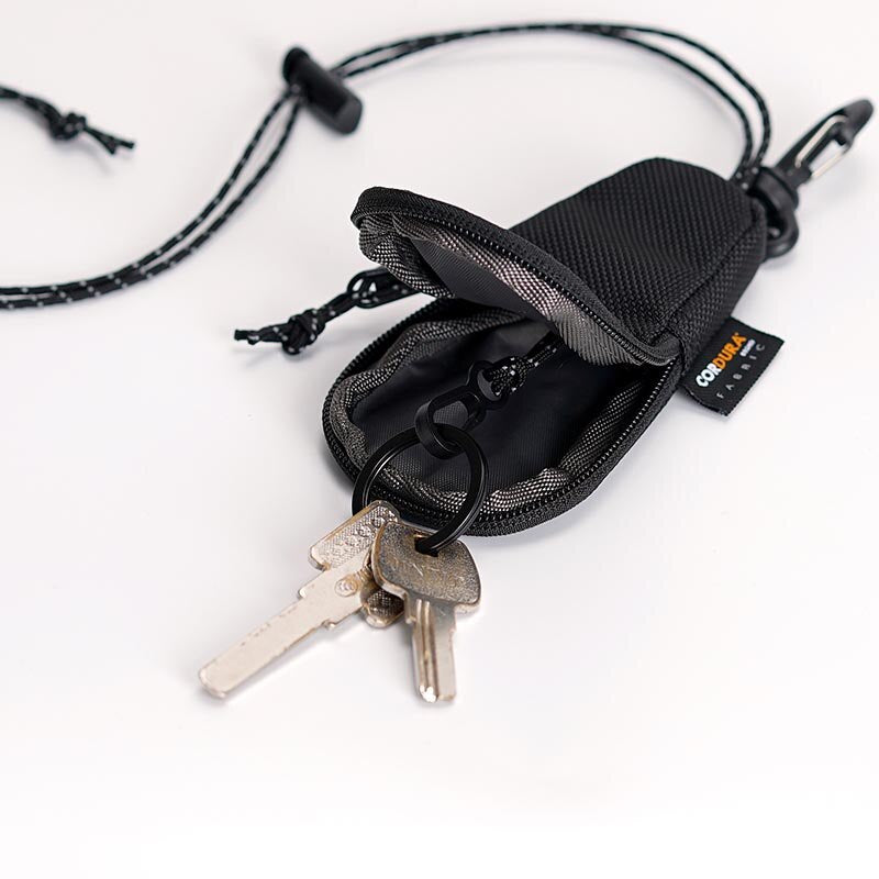 Men Key Holder Housekeeper Nylon Car Key Wallets Keys Organizer Unisex Keychain Covers Zipper Key Case Bag Coin Purse