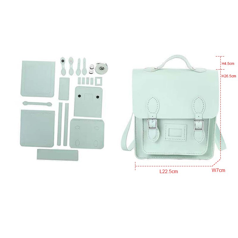 Retro Handmade Backpack Shoulder Messenger Bag New Hand-Woven Bag Diy Material Back Cambridge Bag Homemade Gift