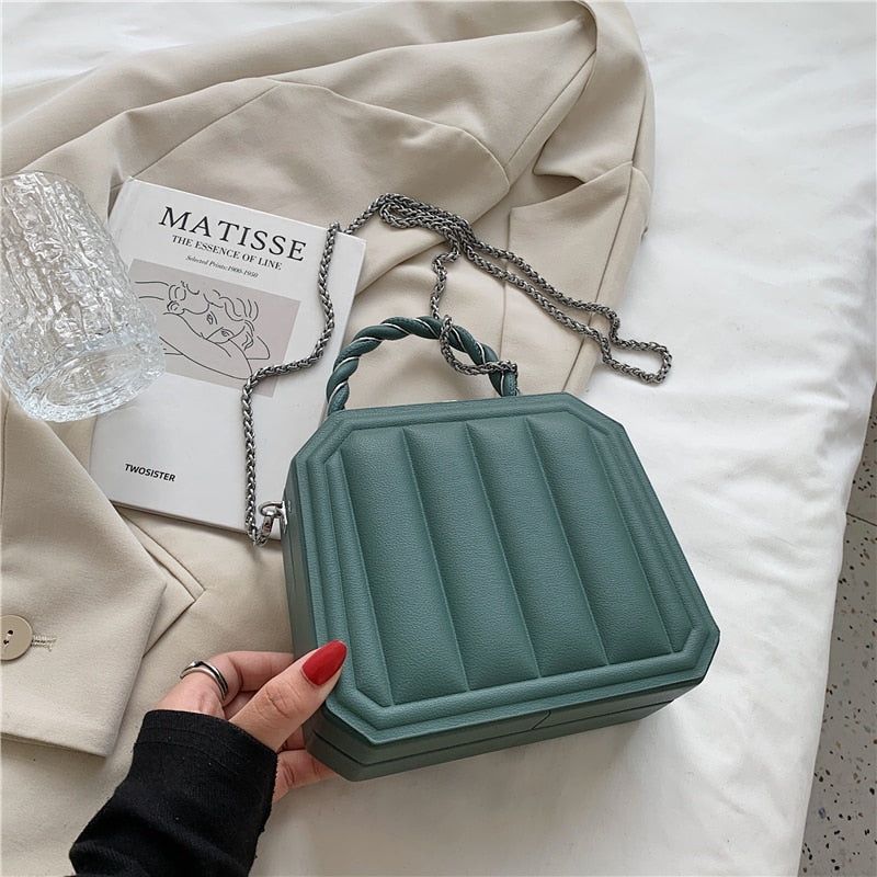 с доставкой Women Handbag Autumn New Crossbody Bags Fashion Brand Vertical Handle Simple Chain Shoulder Messenger Bag Sac