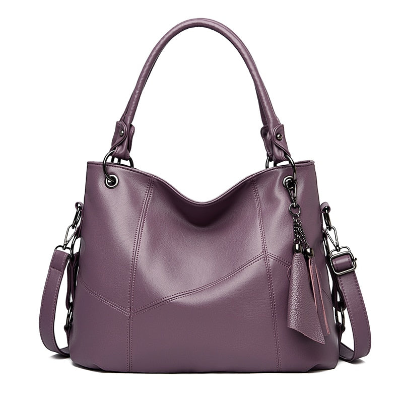 Women Bag Genuine Leather Women's Leather Handbags Luxury Lady Hand Bags With Purse Pocket Women Messenger Bag Big Tote Sac Bols