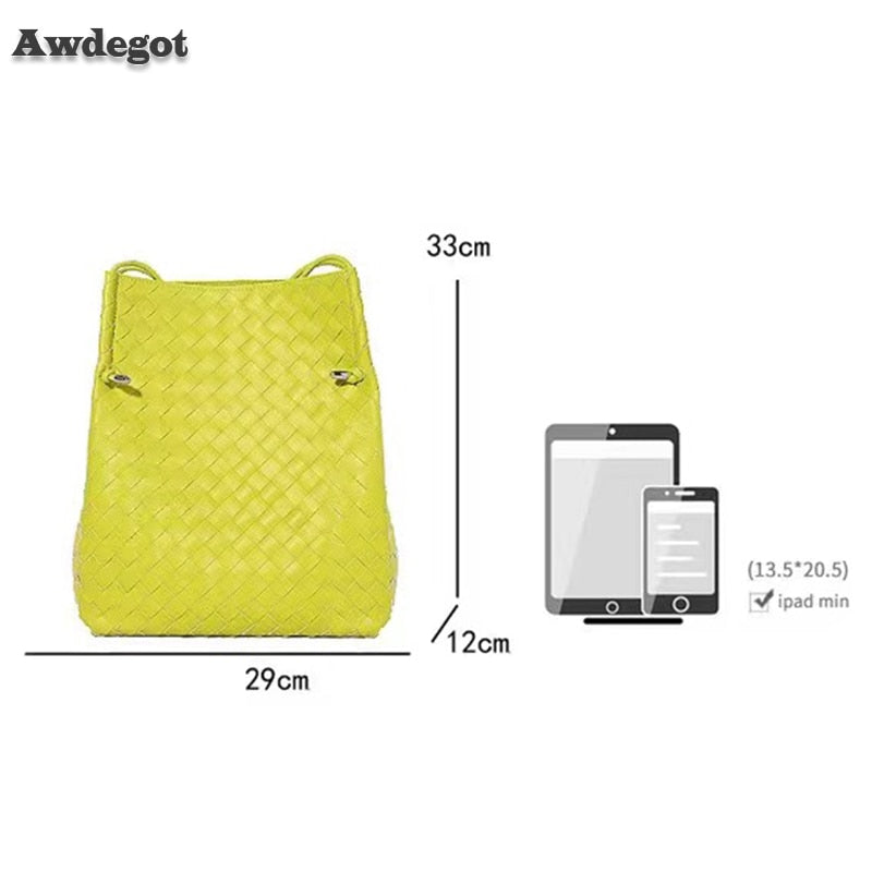 Weave Tote Bucket Bag New High-quality Women's Luxury Brand Designer Handbags Travel Shoulder Bag Phone Purses Braided Bag
