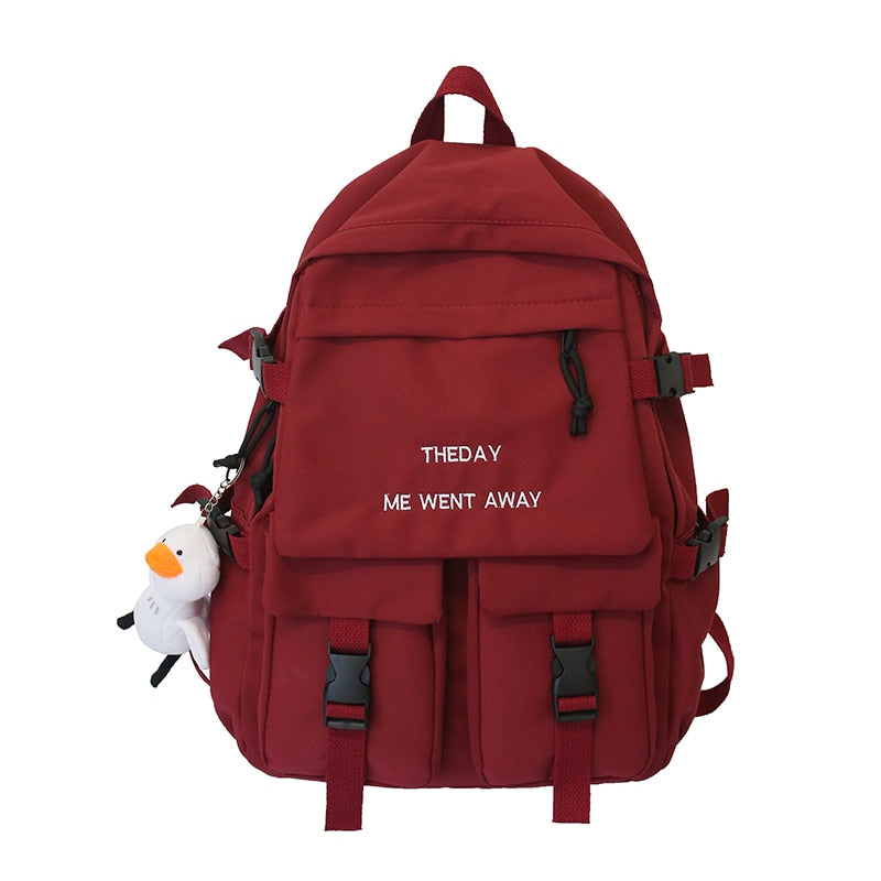 EnoPella Waterproof Men Big Backpack Nylon Business Travel Black Rucksack College School Bag For Teenage Girl Female Mochila