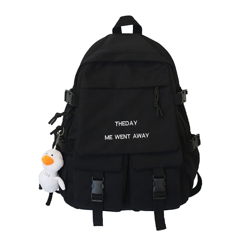 EnoPella Waterproof Men Big Backpack Nylon Business Travel Black Rucksack College School Bag For Teenage Girl Female Mochila
