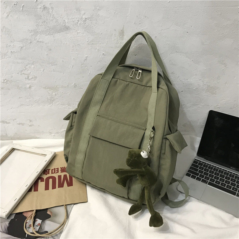 Backpacks Women Nylon Students Multi-pockets Safari-style Harajuku Ins Leisure Large Capacity Travel Bags Teenagers Chic Trendy