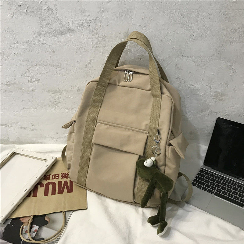 Backpacks Women Nylon Students Multi-pockets Safari-style Harajuku Ins Leisure Large Capacity Travel Bags Teenagers Chic Trendy