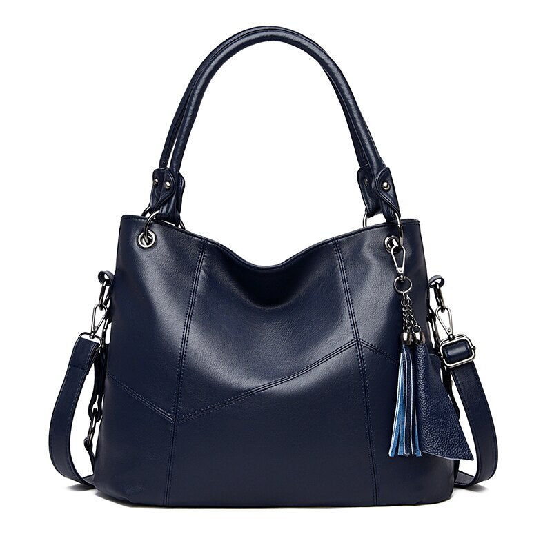 Women Bag Genuine Leather Women's Leather Handbags Luxury Lady Hand Bags With Purse Pocket Women Messenger Bag Big Tote Sac Bols