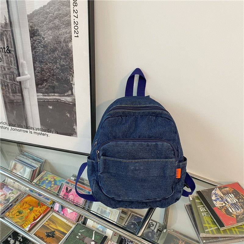 Mara's Dream Casual Large Capacity Denim Women Backpacks High Quality Ladies Daily Travel Bag Teenagers Girls School Schoolbag
