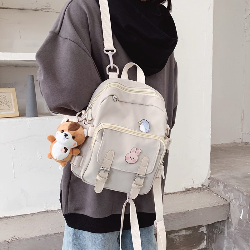 Mini Backpack Women Kawaii Shoulder Bag for Teenage Girls Multi-Function Small Bagpack Ladies Fashion Travle School Backpacks