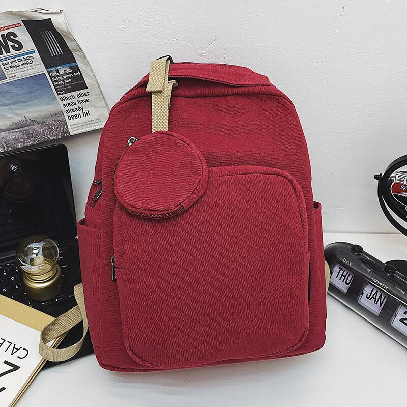 New Green Leisure Backpack Teen College Student Girl Bookl Bag Boy Travel Rucksack Fashion Women's School Bag Female Mochila