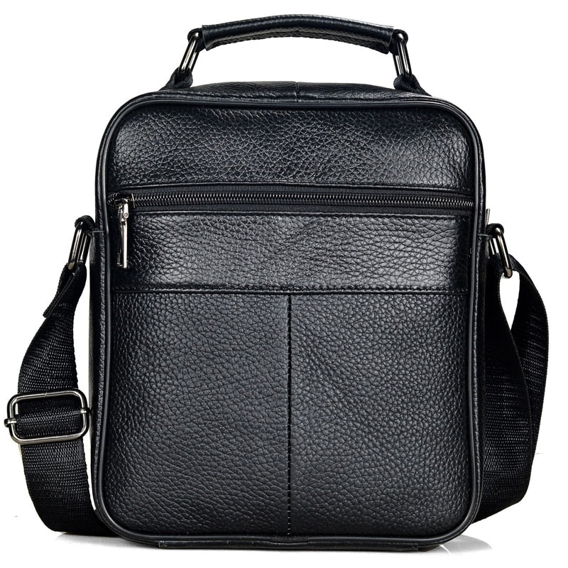 Men Genuine Leather Handbags Male High Quality Cowhide Leather Messenger Bags Men's Ipad Business Bag Middle Size Briefcase Tote