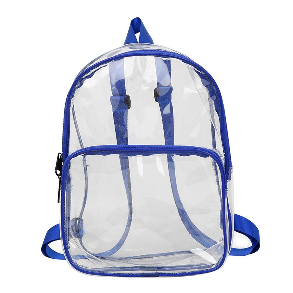 Transparent Backpacks Casual PVC Dual Shoulder Bags Travel Women Large Capacity Rucksacks Teenage Girls School Bags