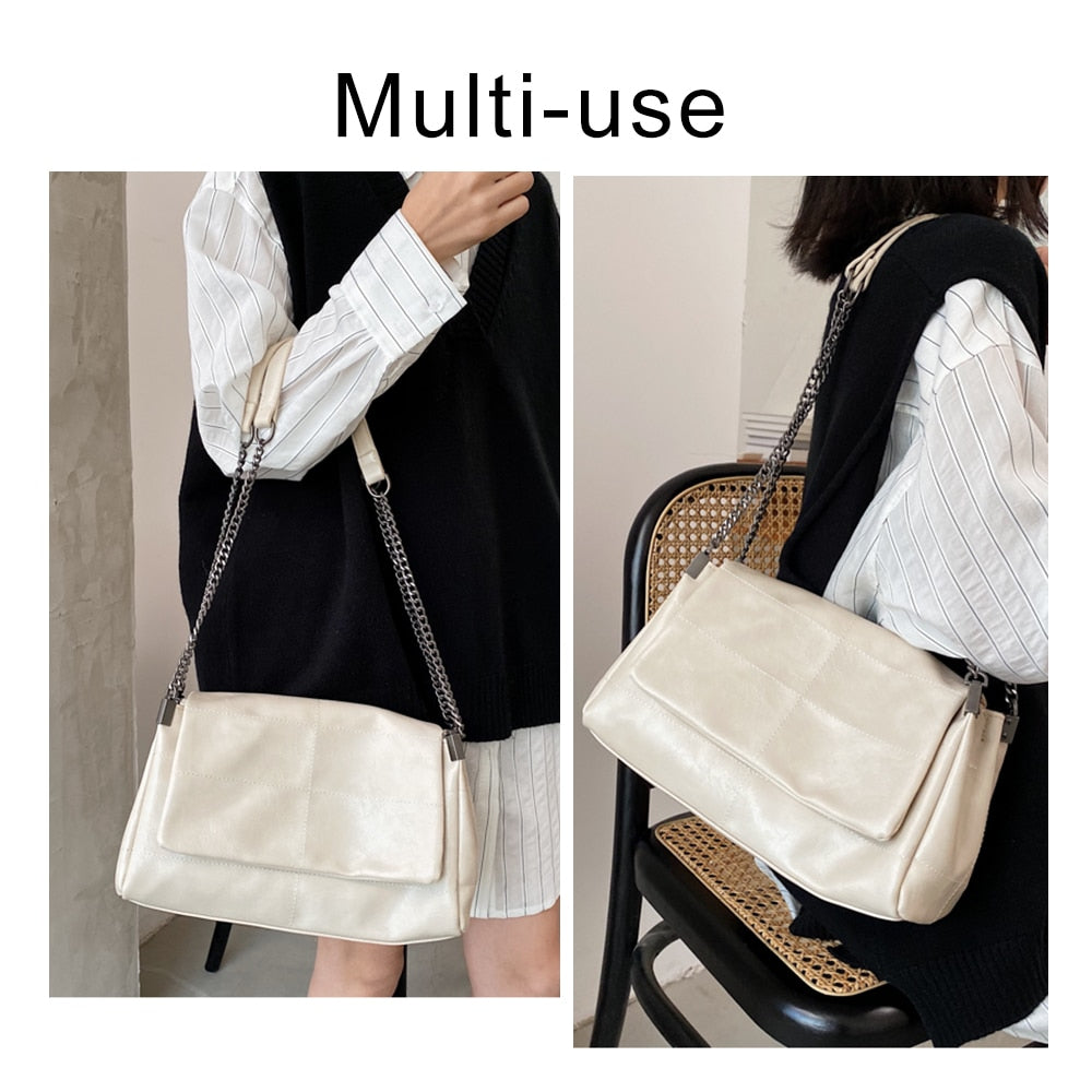 Brand Designer Women's Tote Bags Winter New Lady Shoulder Bag High Quality Leather Handbags Large Capacity Shopper Bag
