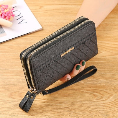 Long Women's Wallet Female Purses Tassel Coin Purse Card Holder Wallets Female Pu Leather Clutch Money Bag Female Wallet