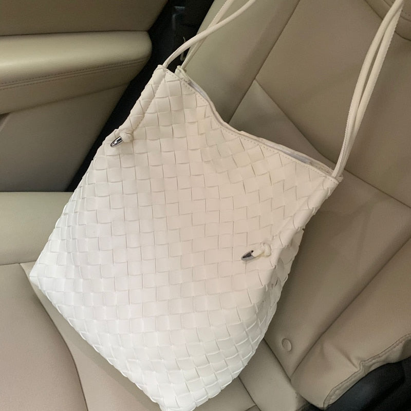 Weave Tote Bucket Bag New High-quality Women's Luxury Brand Designer Handbags Travel Shoulder Bag Phone Purses Braided Bag