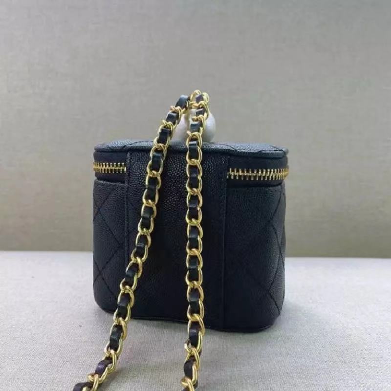 Luxury Designer Real Leather Handbags Chain Shoulder Bags Brand Crossbody Beading Bags Mini Box Bag Purses and Handbags