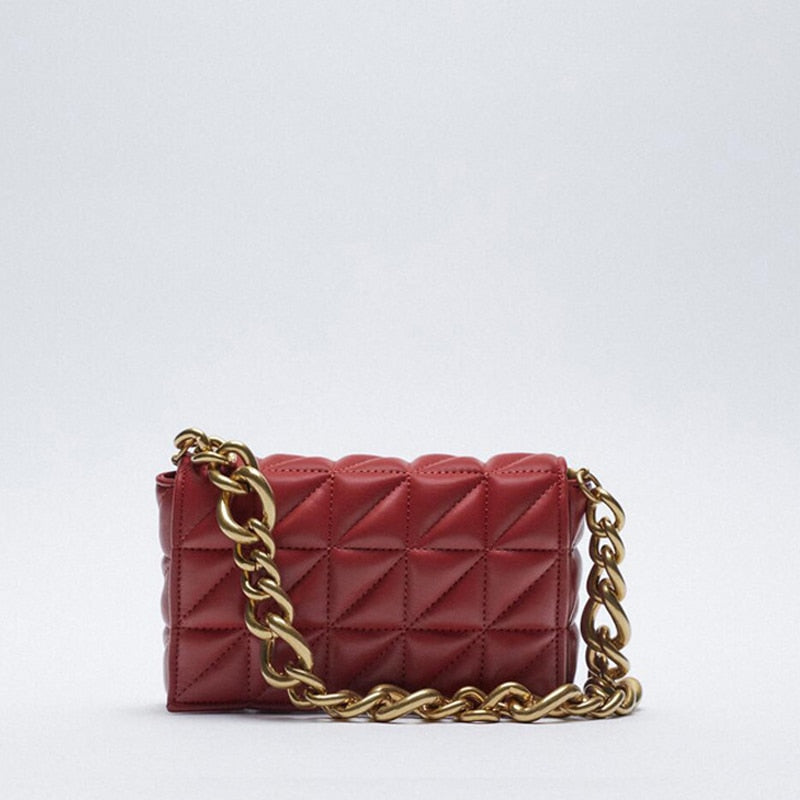 Soft Pu Leather Chain Shoulder Bag Brand Design Casual Women Purses and Handbag Green Clutch Tote Bags for Women High Quality
