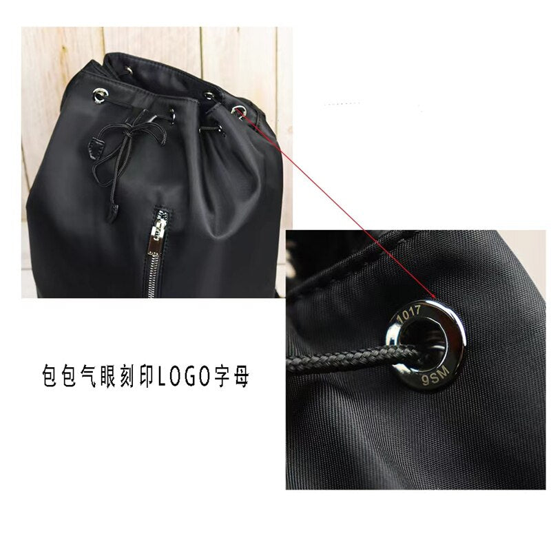 Black ALYX Backpacks Men Women 1:1 High Quality Bag Adjustable Shoulders 1017 9SM Alyx Bags Etching Logo Buckle