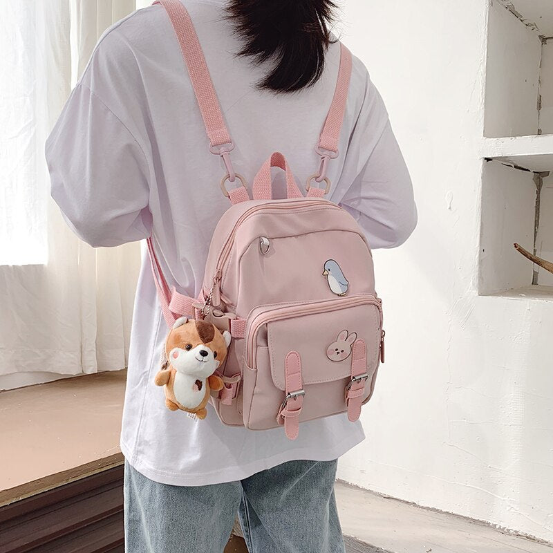 Mini Backpack Women Kawaii Shoulder Bag for Teenage Girls Multi-Function Small Bagpack Ladies Fashion Travle School Backpacks