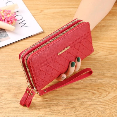 Long Women's Wallet Female Purses Tassel Coin Purse Card Holder Wallets Female Pu Leather Clutch Money Bag Female Wallet