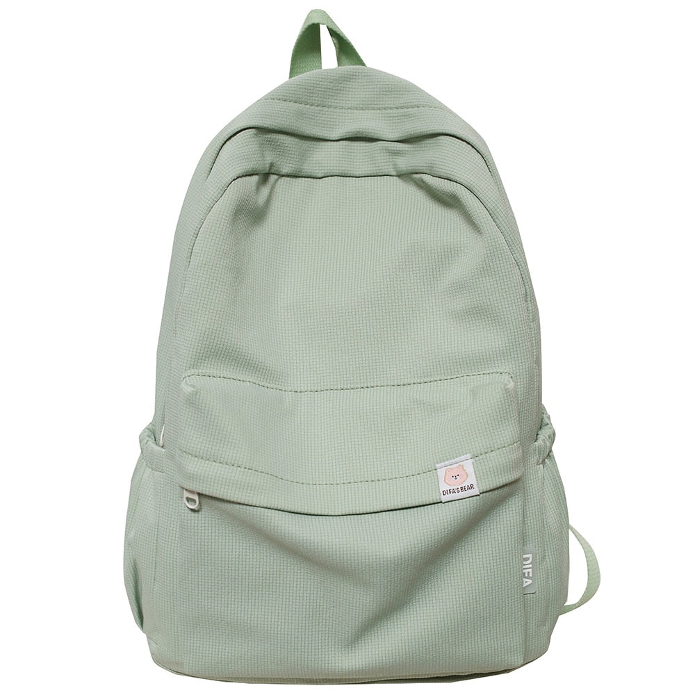 Female Kawaii College Bag Cotton Fabric Student Women Backpacks Cool Teenage Girl School Bag Cute Ladies Fashion Backpack Trendy