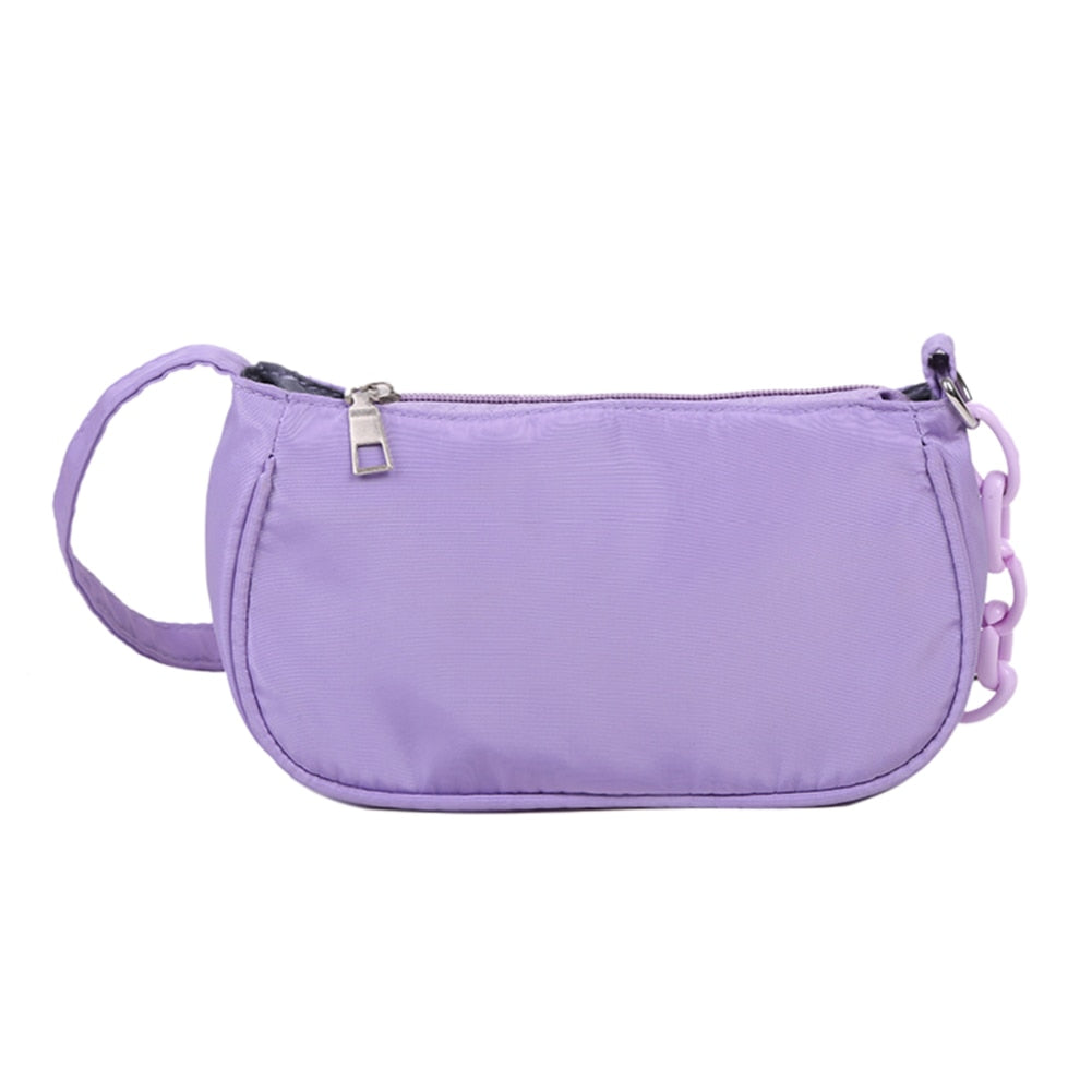 Classic Texture Fashion Women Nylon Totes Shoulder Bag Creative Design Chic Leisure Simple Female Street Style Handbag Purse