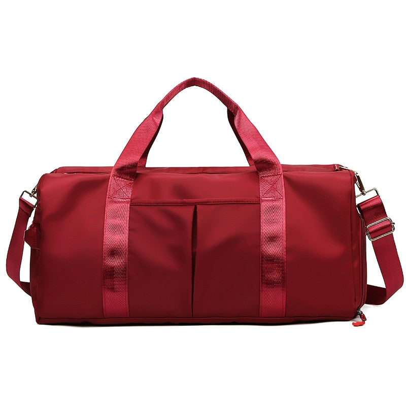 Travel Bag Short Tour Weekender Sports Gym Duffel Bag Water-Resistant Suitcase Luggage Shoulder Bag with Shoes Compartment