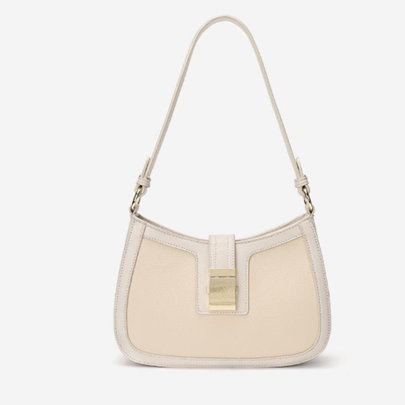 Coolcept Casual PU Leather Sling Handbag Purse Women Elegant Chain Shoulder Crossbody Bag Popular Simple Female Daily Bag