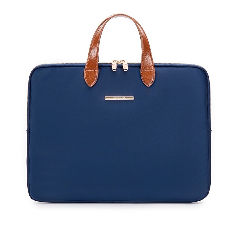 Fashionable Lightweight PU Leather Handle Computer Bag Business 14 Inch Waterproof Laptop Bag For Women