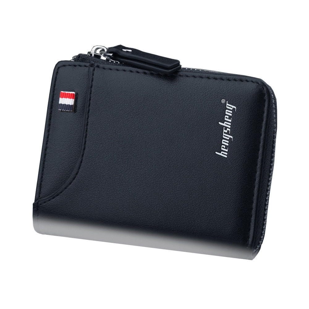 wallet for men short Casual carteras Short Wallets PU Leather Male billetera hombre luxury small Zipper coins bag cartera hombr
