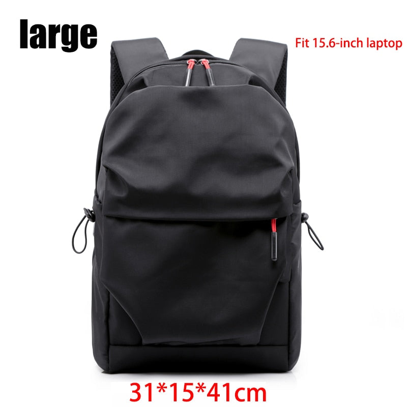 Multifunction Waterproof Backpack Men Luxury Student School Bags Notebook Backpacks Casual Pleated 15.6 Inch Laptop Bag For Men