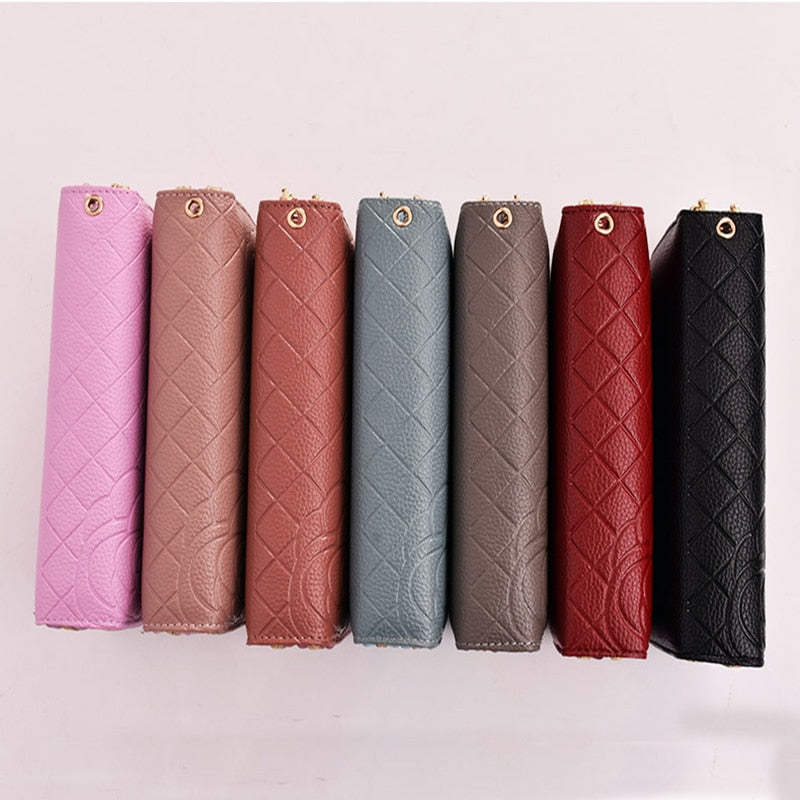 Women's wallet New Phone Purses Big Female Purse Leather Brand Retro Ladies Long Woman Wallets Card Clutch Double Zipper