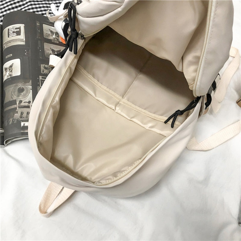New Multi-Pocket Female Backpack Book School Bag for Teenage Girls Boys Student Women's Travel Rucksack Small Or Big Size