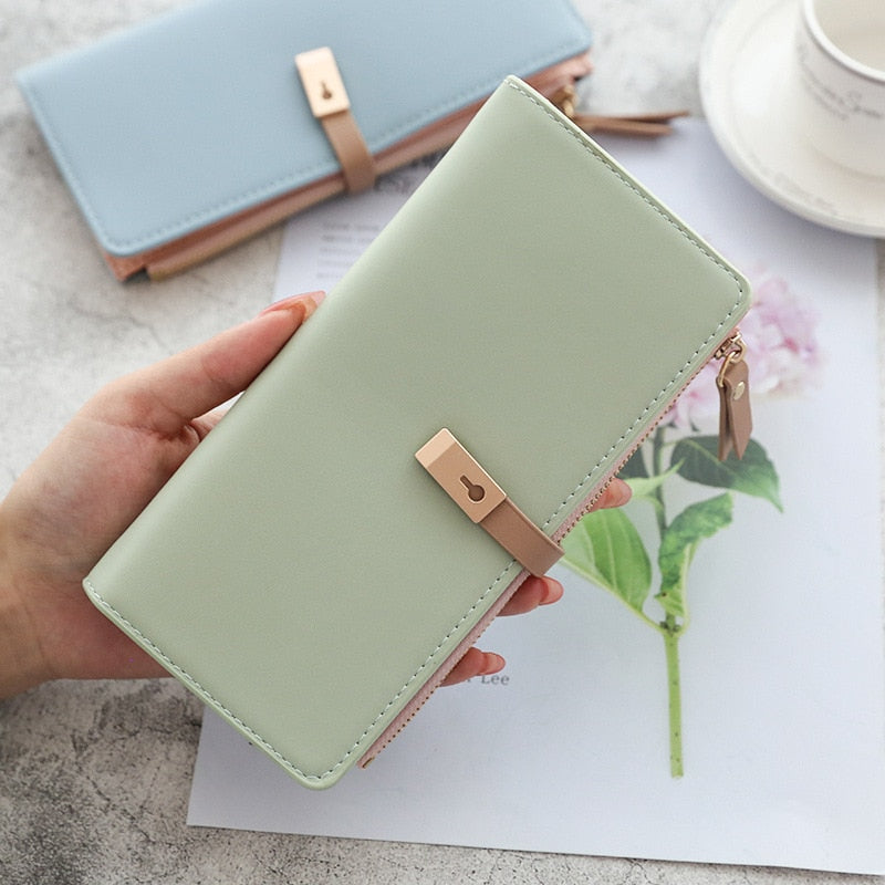 Long Women's Wallet Female Purses Tassel Coin Purse Card Holder Wallets Pu Leather Clutch Money Bag Purses Card Holder Carteira