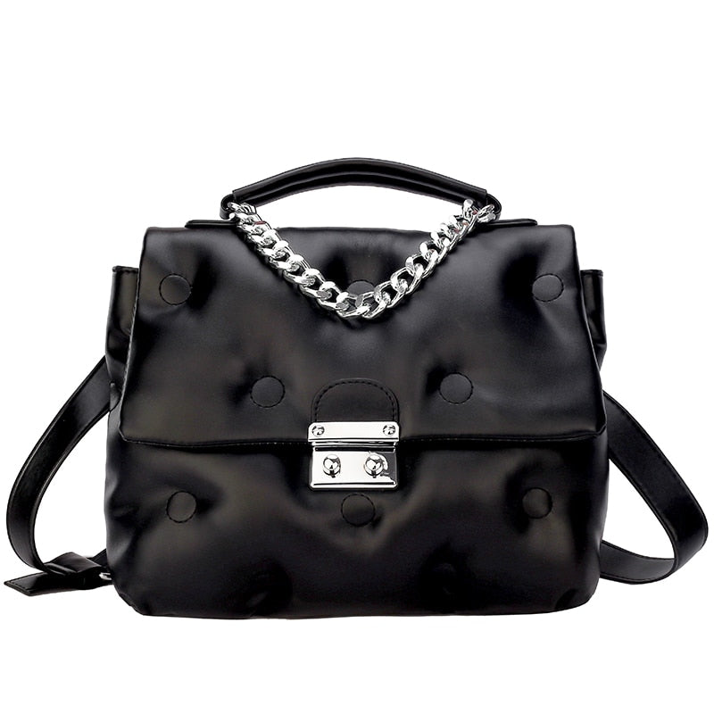 с доставкой Winter Retro Women's Shoulder padded quilted Bag luxury designer handbag Shopper Bags Space Pad Cotton Female