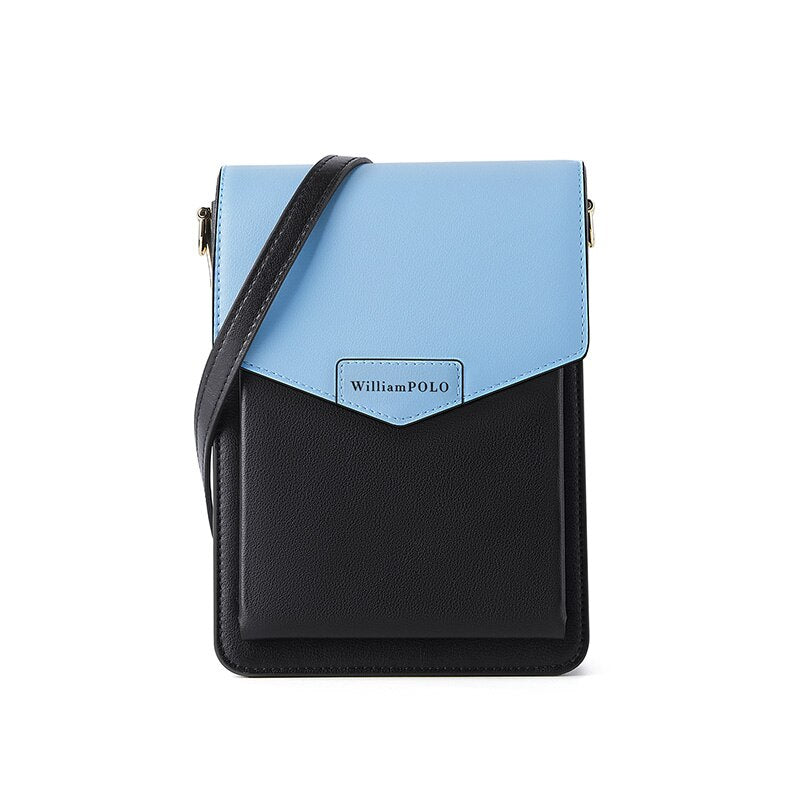 Mobile phone bag women cowhide bag women bag fashion trend single shoulder messenger bag wild new small square bag WILLIAMPOLO