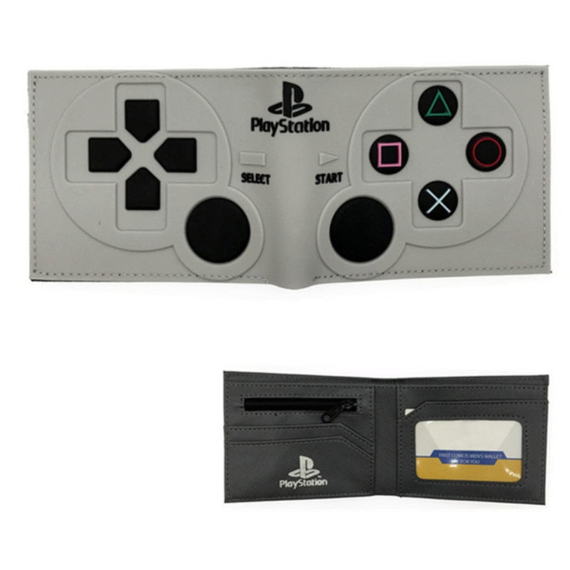 3D Touch Games Playstation Purse Anime Cartoon PVC Wallets for Students Boy Girl Money Coin Holder Short Wallet