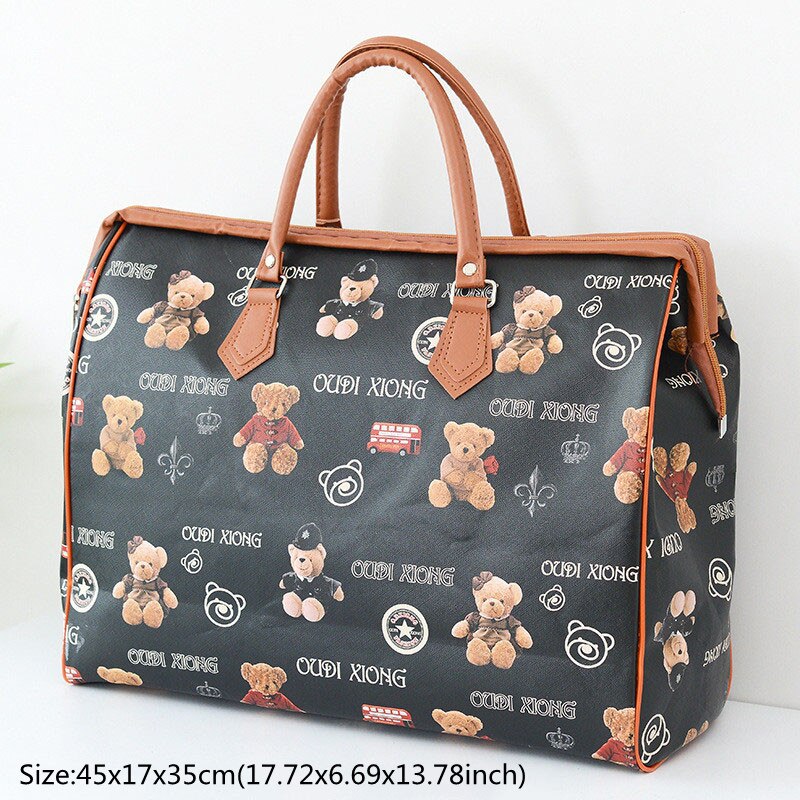 High Capacity Travel Tote Bag Woman Weekend Overnight Short Excursion Clothes Cosmetic Duffle Organizer Luggage Pouch Supplies