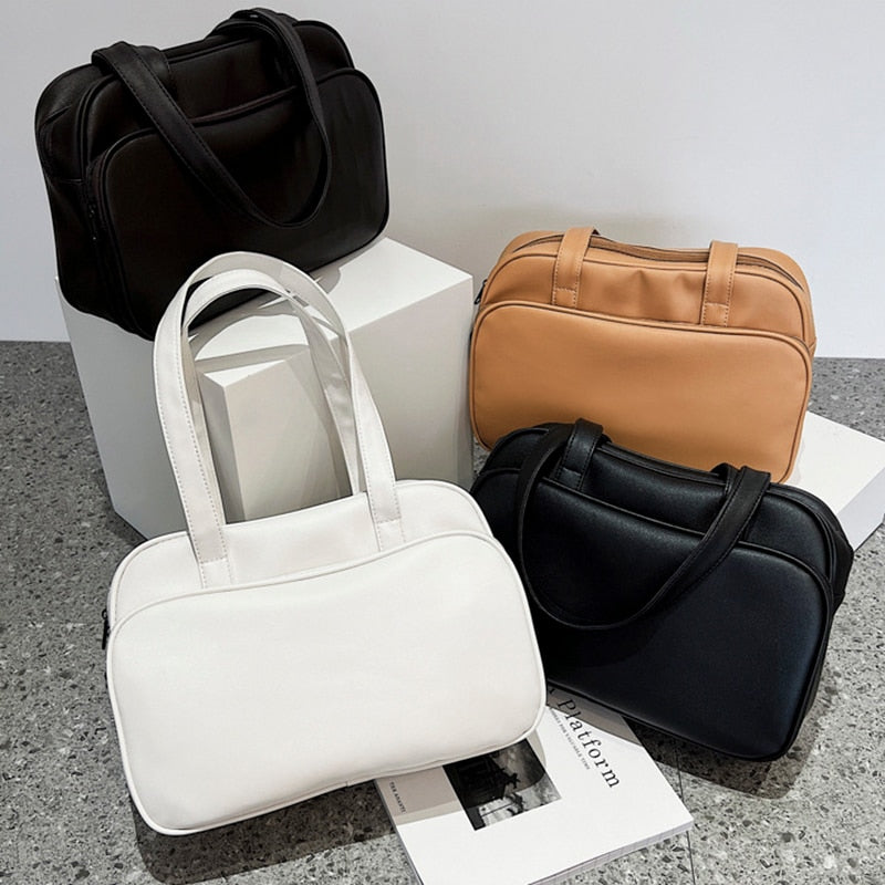 Women's Bag Large Capacity Business PU Leather Shoulder Fashion Simple Travel Ladies Designer Handbags Female Bags For Women