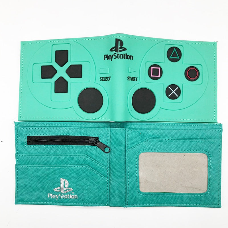 3D Touch Games Playstation Purse Anime Cartoon PVC Wallets for Students Boy Girl Money Coin Holder Short Wallet