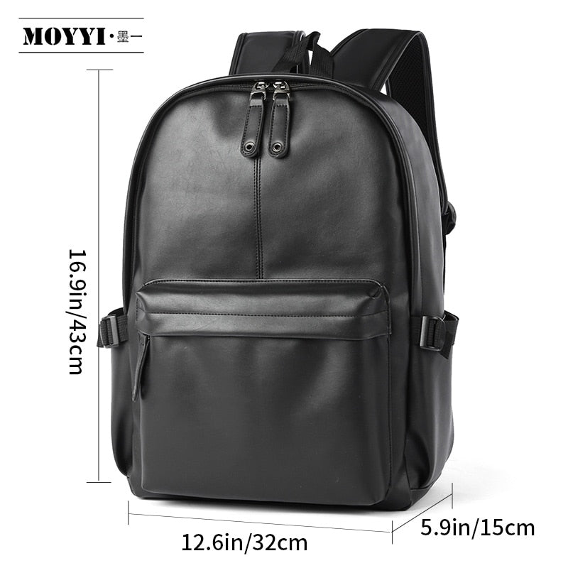 Stylish Women's BackpacksHhigh-End Leather Waterproof And Breathable Shoulder Bag For Teenagers Csual Travel Black Backpack
