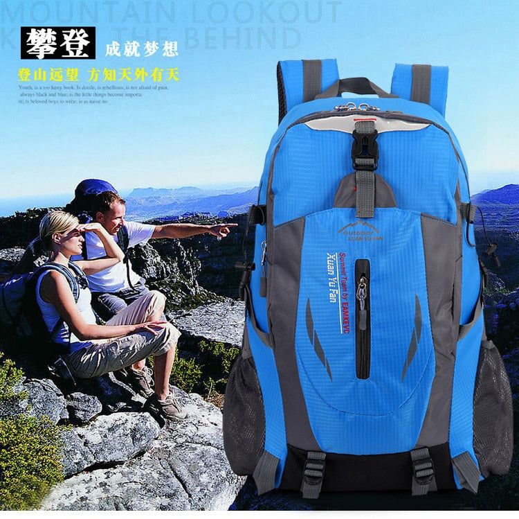 Quality Nylon Waterproof Travel Backpacks Men Climbing Travel Bags Hiking Backpack Outdoor Sport School Bag Men Backpack Women