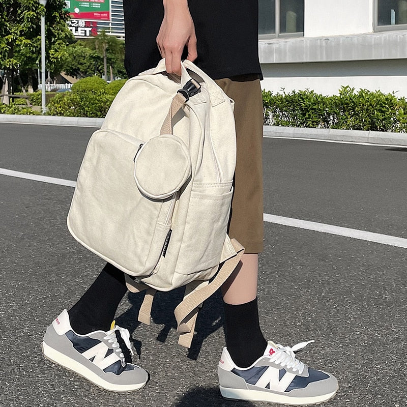 New Green Leisure Backpack Teen College Student Girl Bookl Bag Boy Travel Rucksack Fashion Women's School Bag Female Mochila