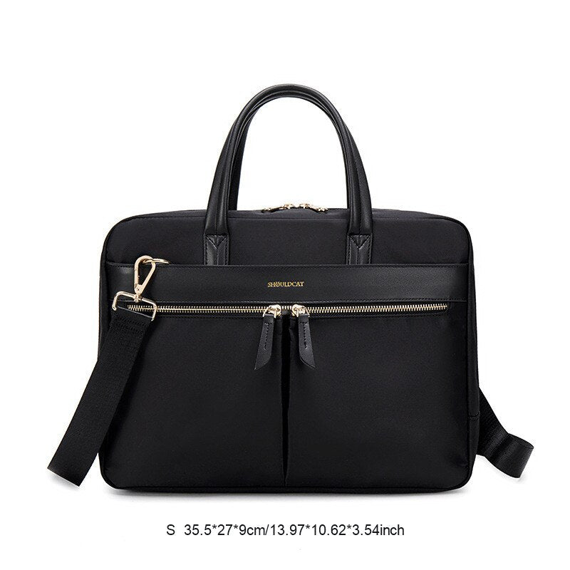 OYIXINGER Women's Briefcase Business Tote Messenger Bags For Female A4 Document Storage 13 14 15 Inch Laptop Bag For Macbook Hp